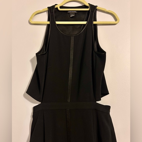 Club Monaco Black Layered Dress | Size 2 | Modern Minimal Sleeveless - Picture 2 of 5